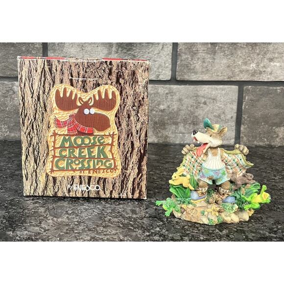 Enesco Moose Creek Crossing “Expose Yourself to Nature” 1996 Wolf Fig #260681 - Picture 1 of 7